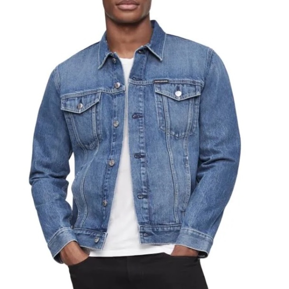 Calvin Klein Men’s Trucker Denim Jacket Size- M